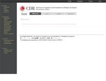 Tablet Screenshot of cdr.c.u-tokyo.ac.jp