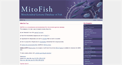 Desktop Screenshot of mitofish.aori.u-tokyo.ac.jp