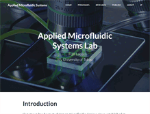 Tablet Screenshot of microfluidics.iis.u-tokyo.ac.jp